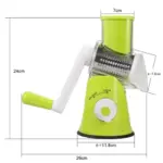 Manual 3‑in‑1 Vegetable Cutter & Cheese Shredder