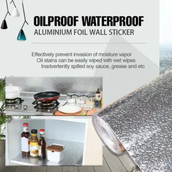 Aluminum Foil Self Adhesive Wallpaper Stickers