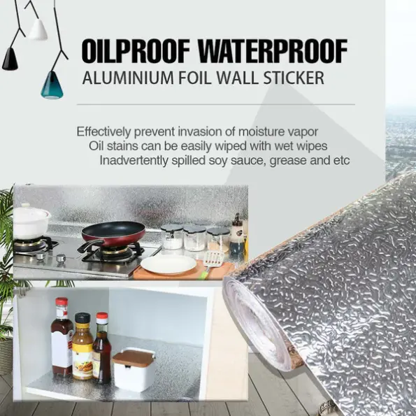 Aluminum Foil Self Adhesive Wallpaper Stickers