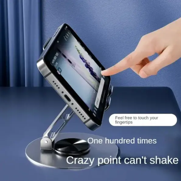 Foldable 360° Rotation Mobile Phone Holder Metal Bracket