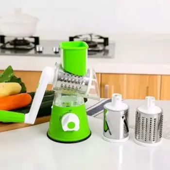 Manual 3‑in‑1 Vegetable Cutter & Cheese Shredder