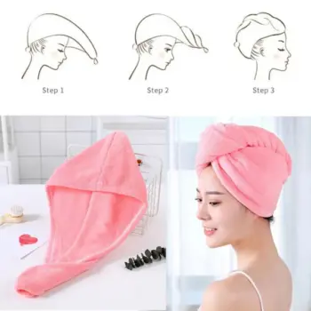 Mircofiber Hair Cap Towel
