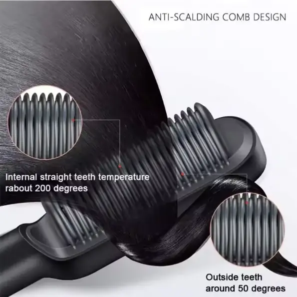 Multifunctional Hair Straightener Brush Comb